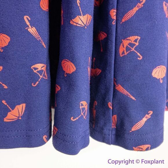 Unique Vintage Gwynnie Bee Umbrella Print Navy Dress, plus‎ size 0X - Picture 10 of 16